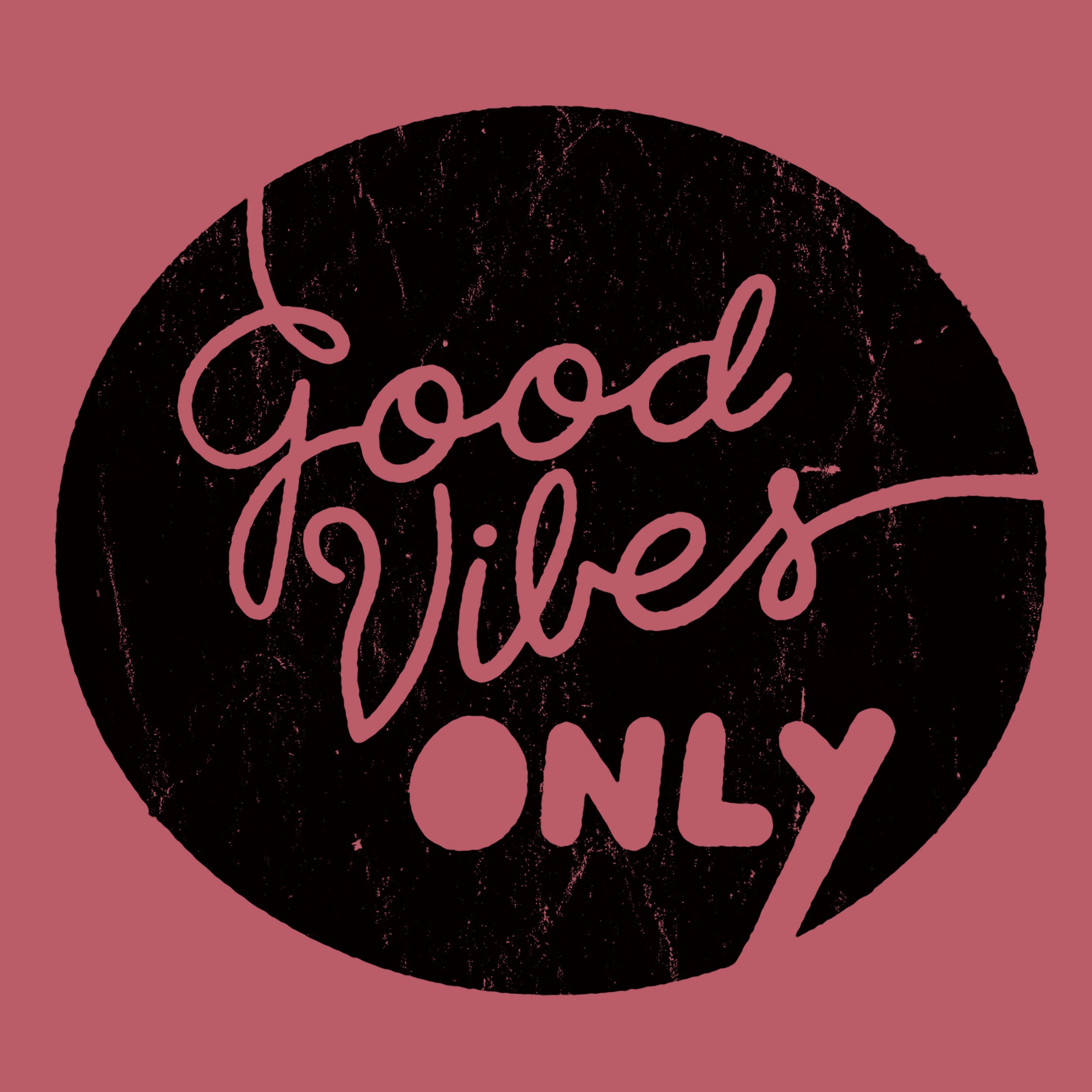 Good Vibes Only Heart Print T-shirt – P R N T D x P