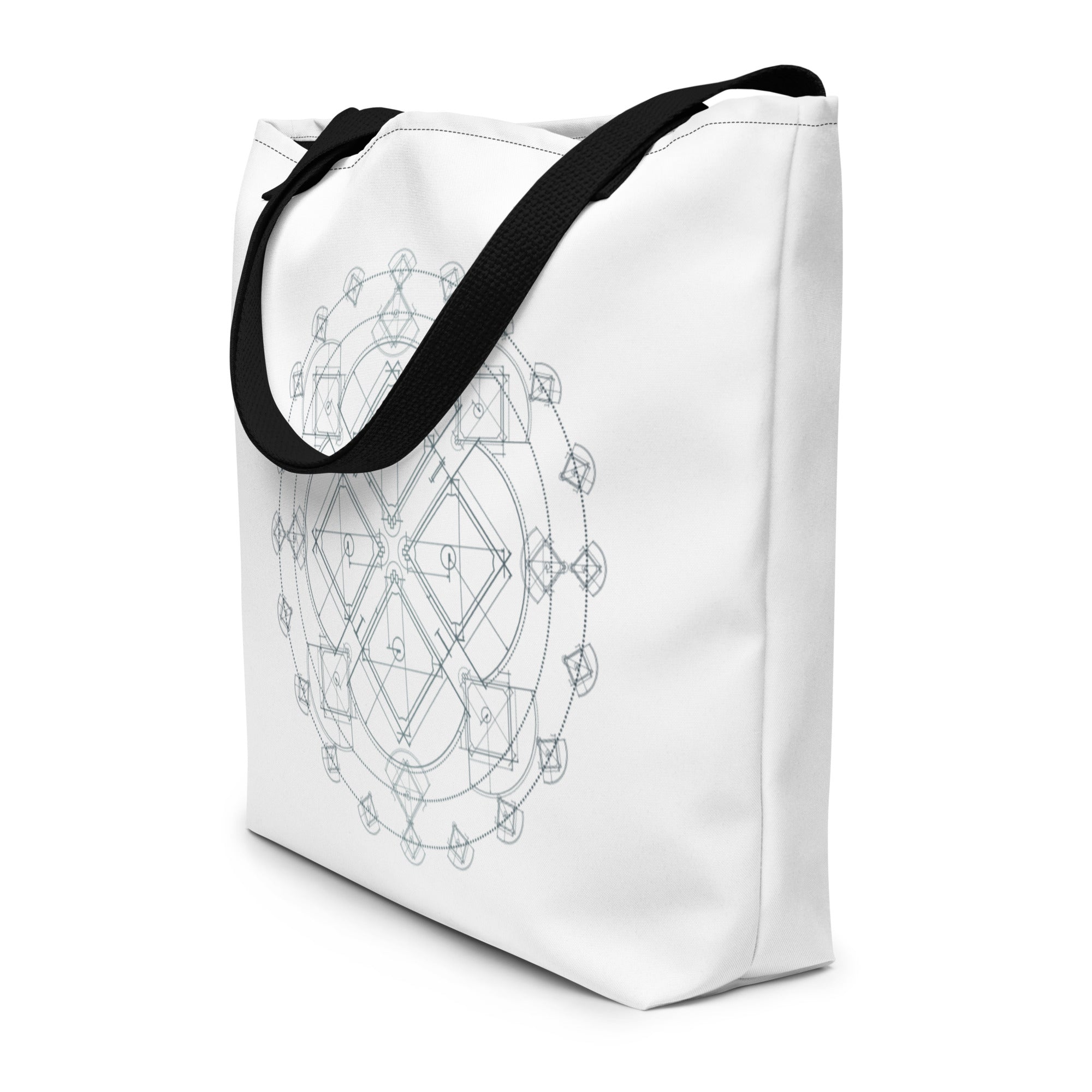 Baseball Field Mandala Tote-Bags