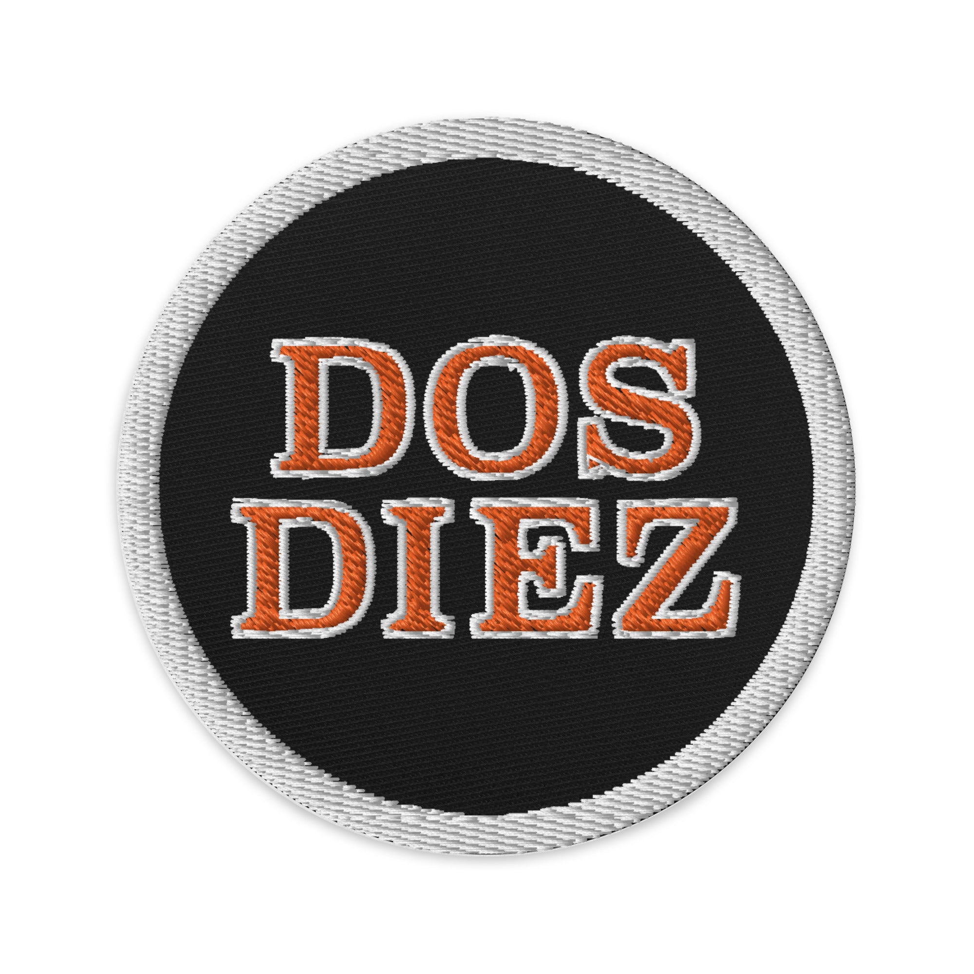 Dos Diez Embroidered Patch – P R N T D x P