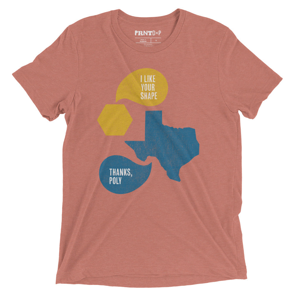 A clay colored graphic t-shirt with Texas artwork inspired by the movie Fandango