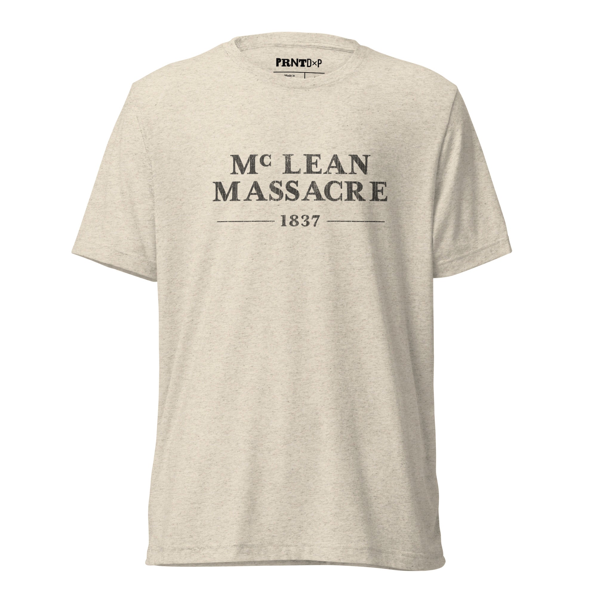 McLean Massacre Oatmeal T-shirt