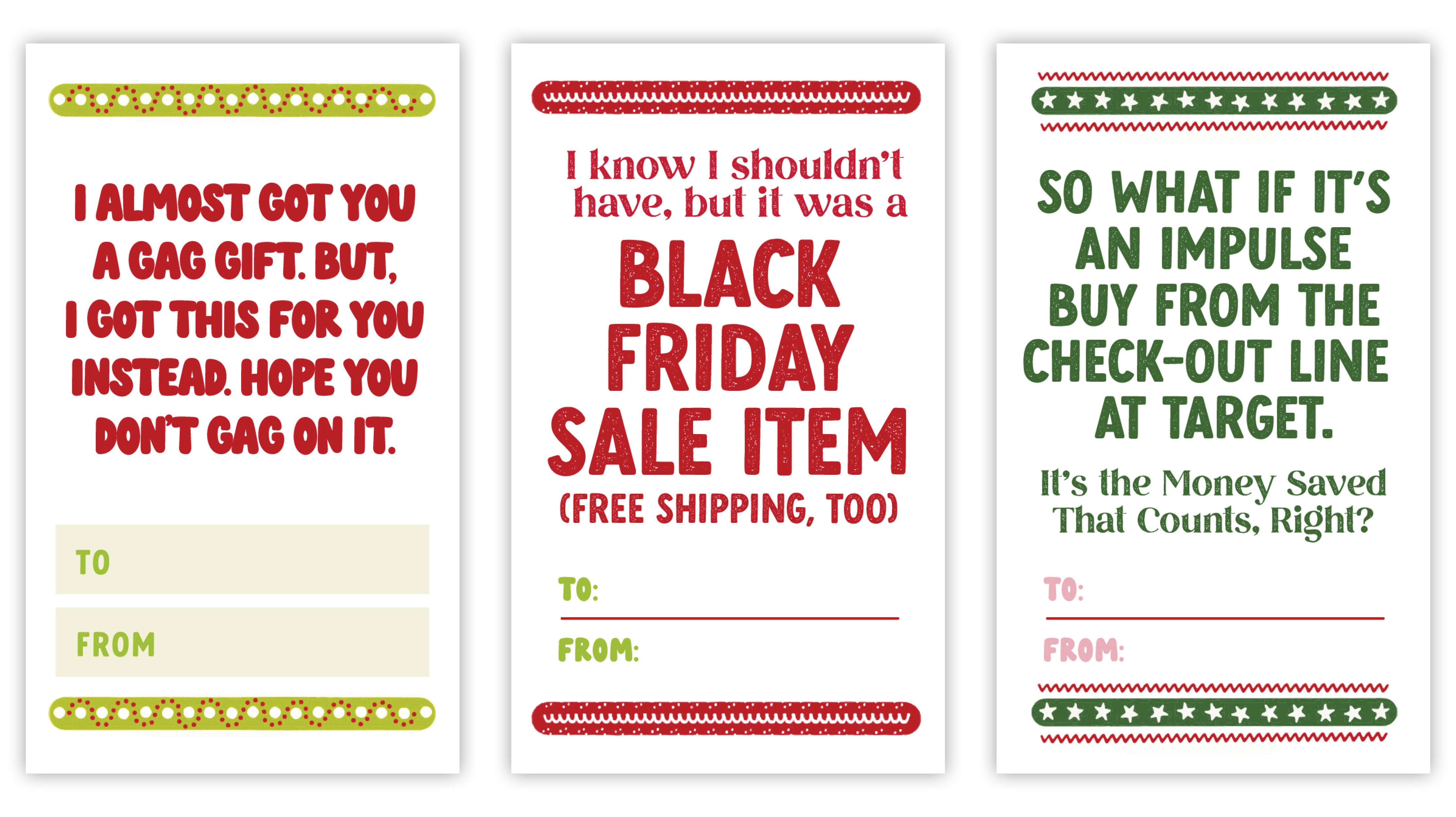 Holiday Gift Card Stickers 10