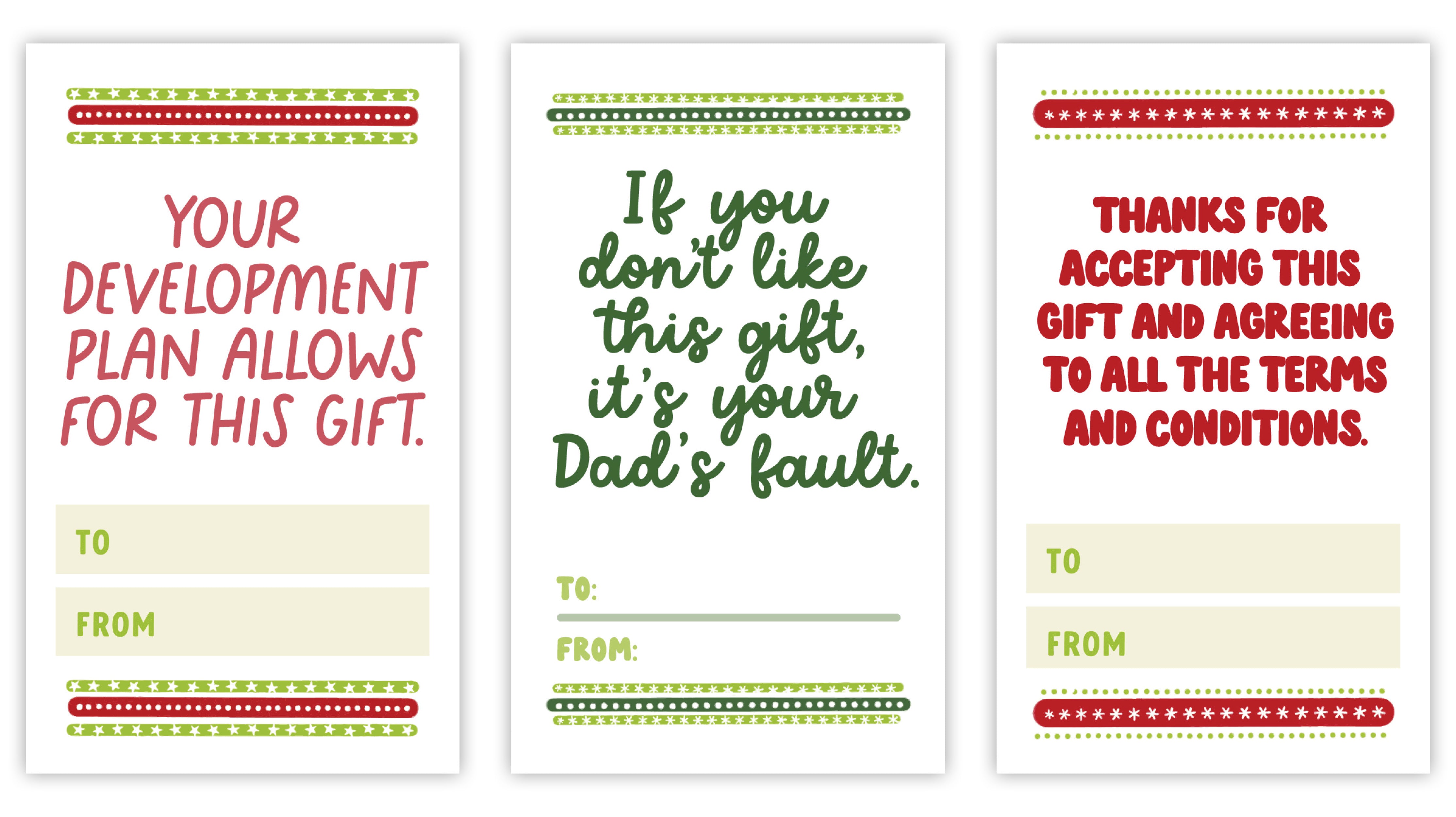 Holiday Gift Card Stickers 11