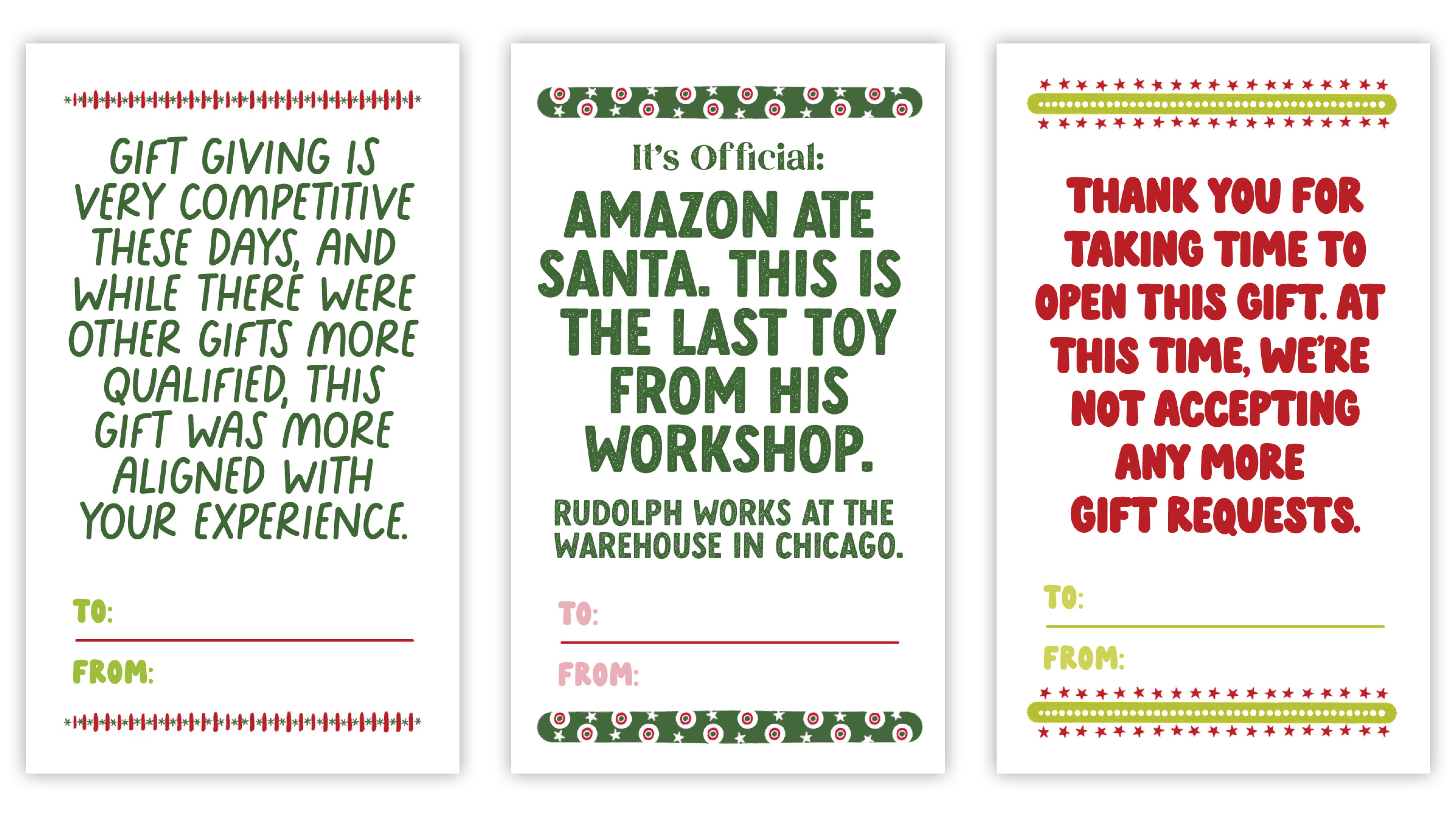 Holiday Gift Tag Stickers 12