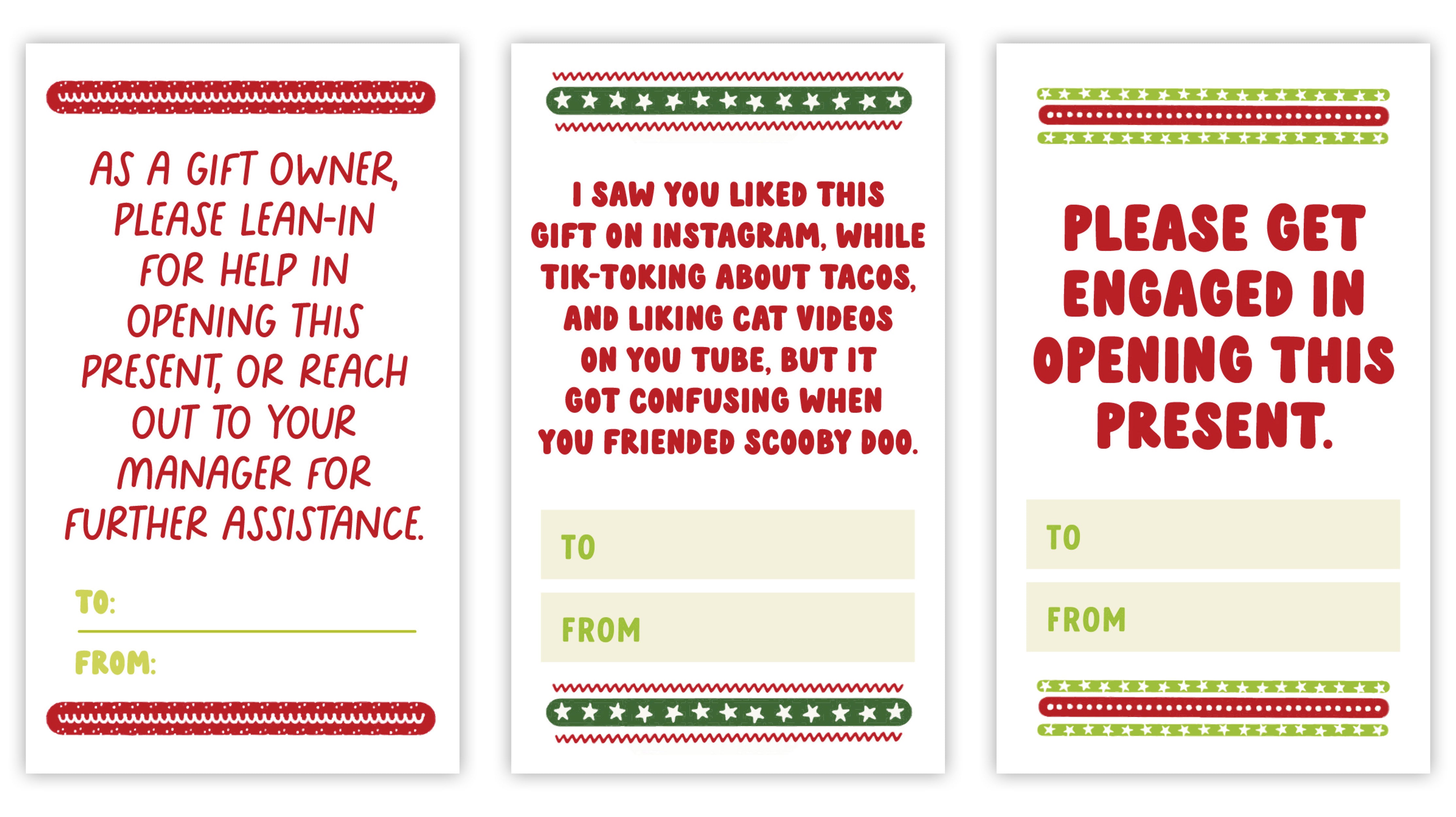 Holiday Gift Tag Stickers 17