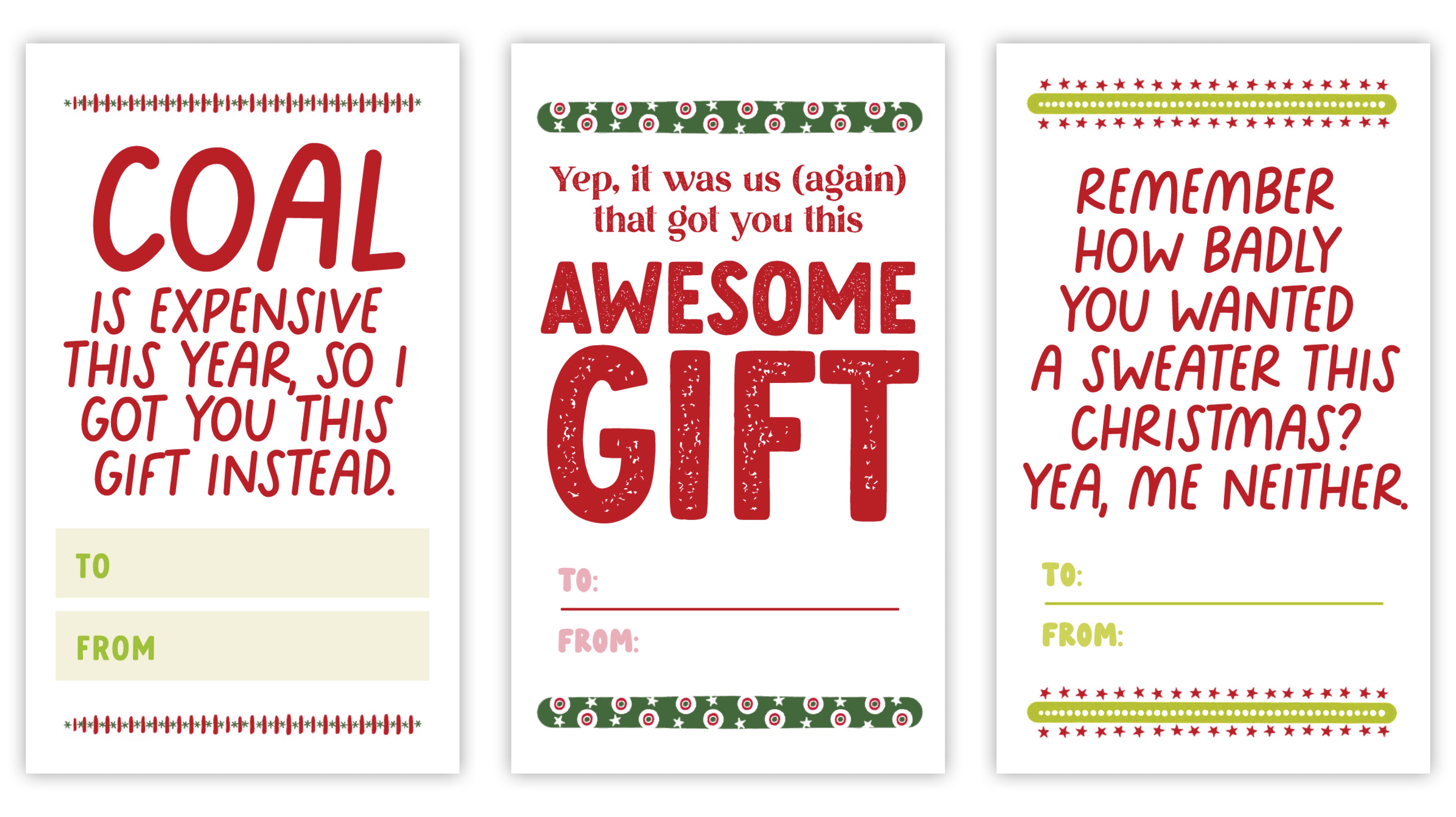 Holiday Gift Tag Stickers 2