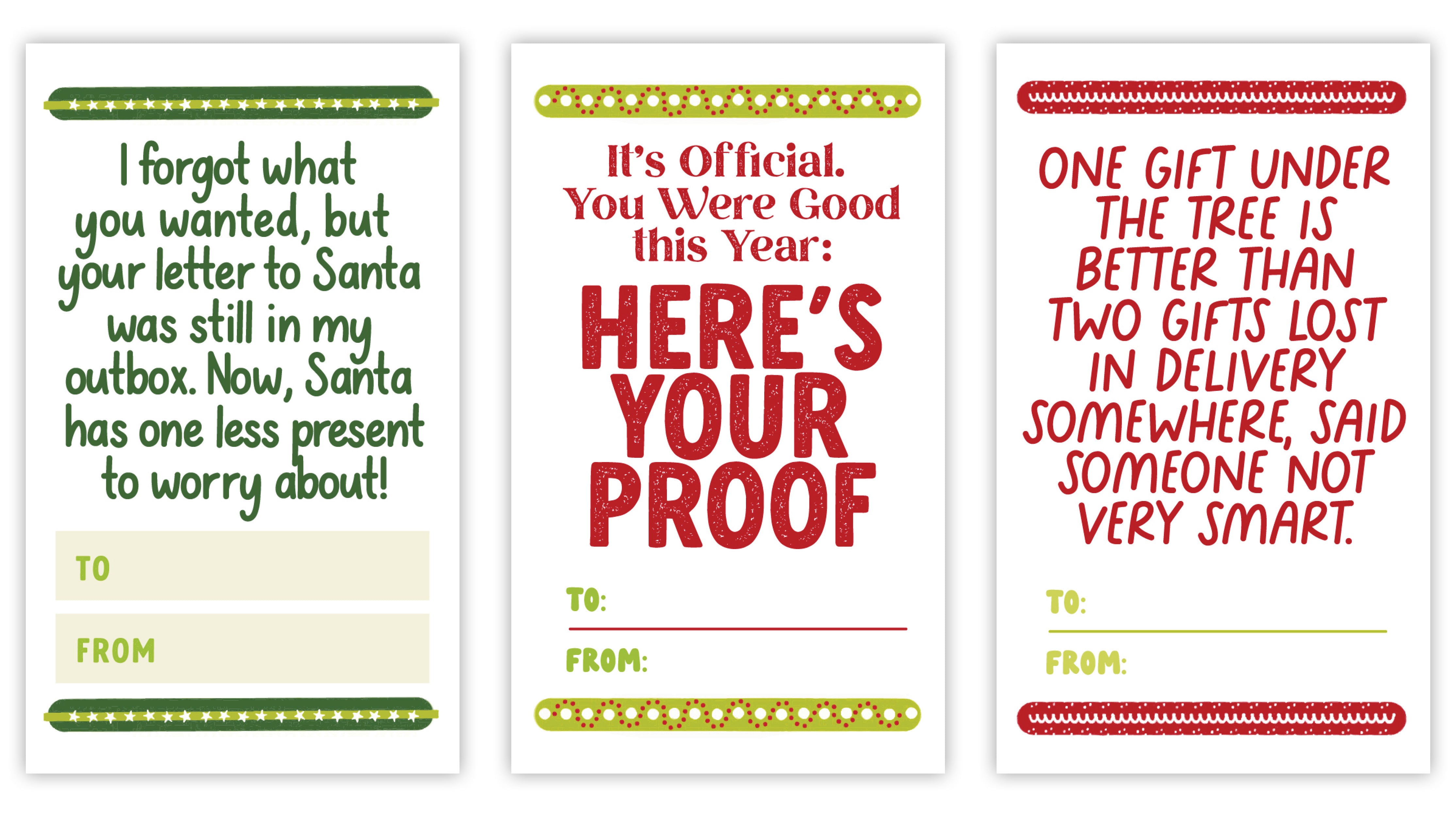 Holiday Gift Tag Stickers 3