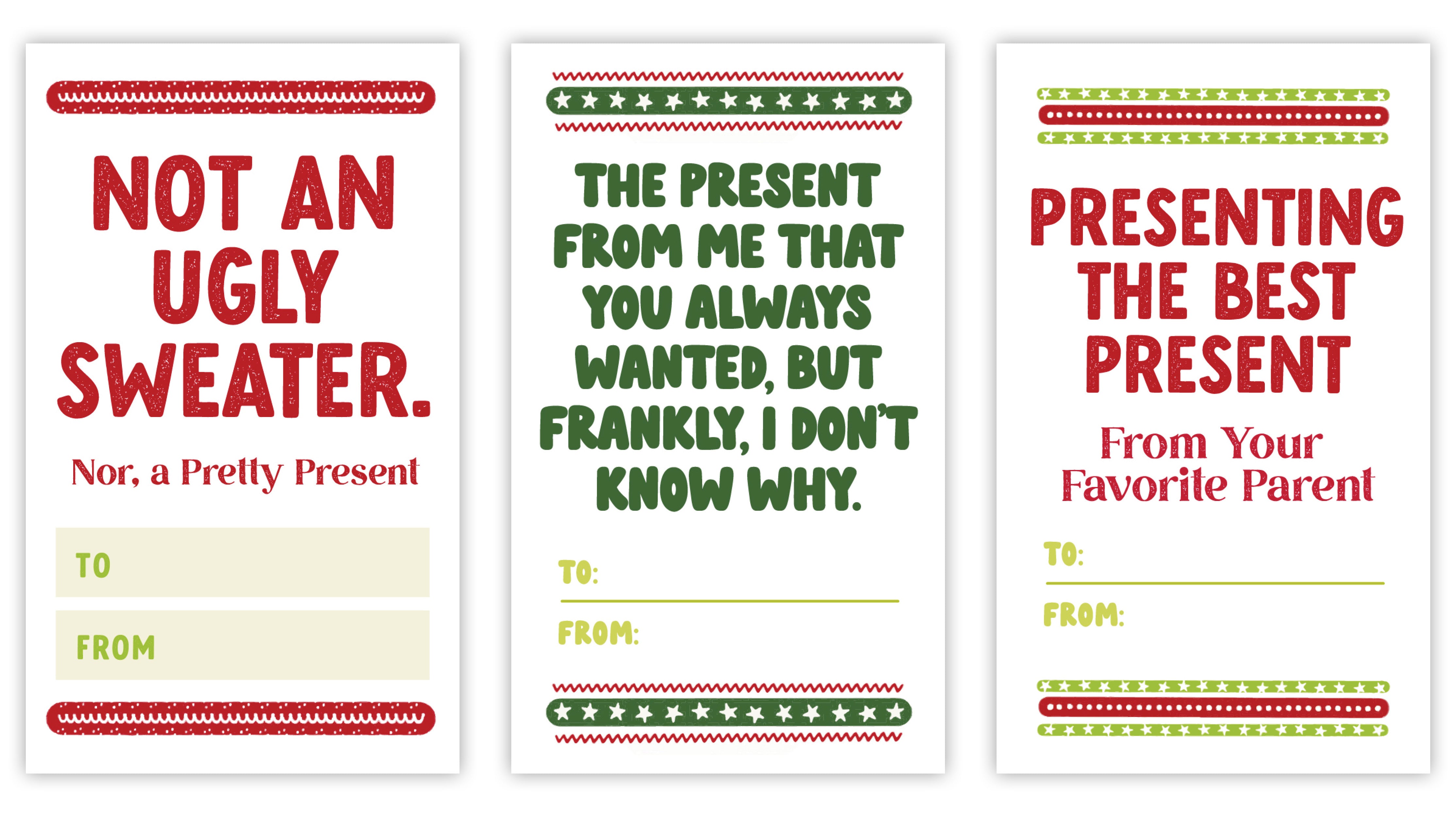 Holiday Gift Card Stickers 7