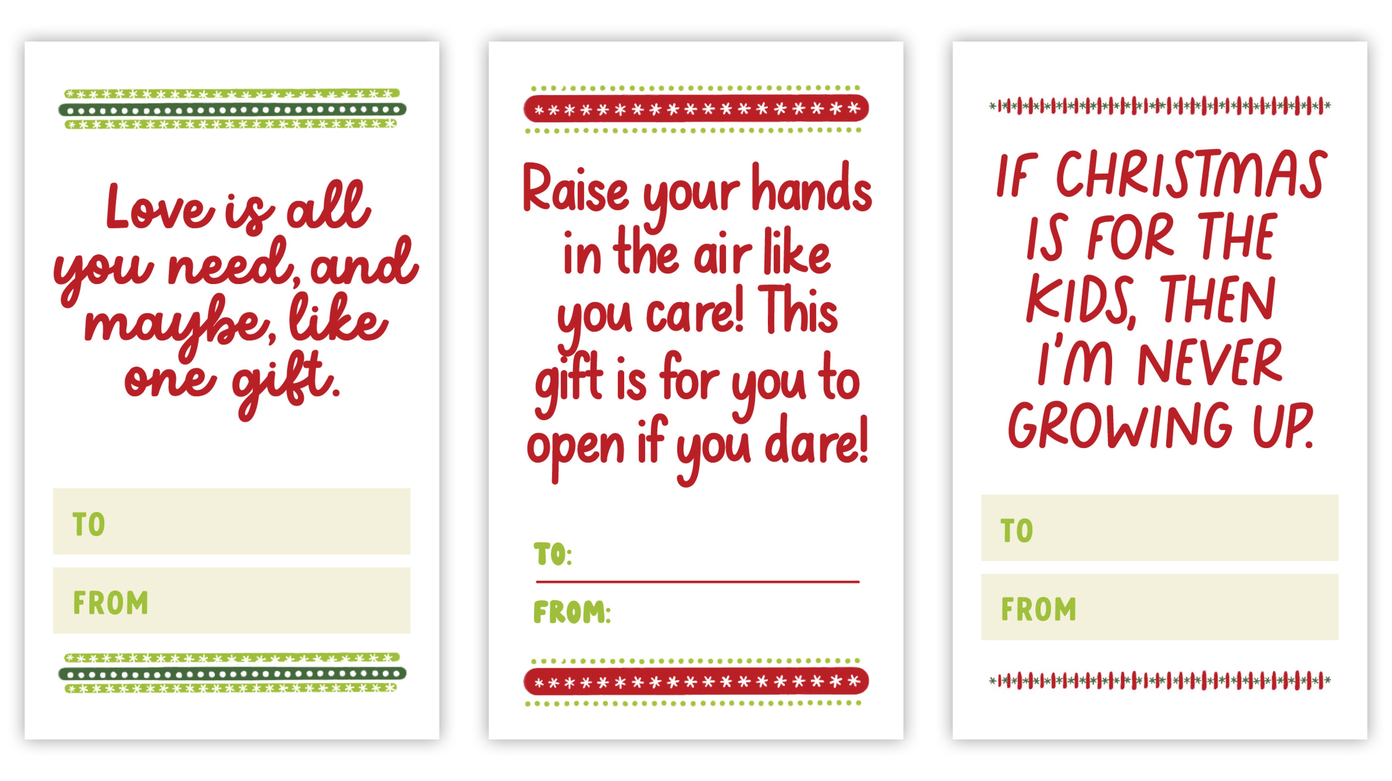 Holiday Gift Card Stickers 8