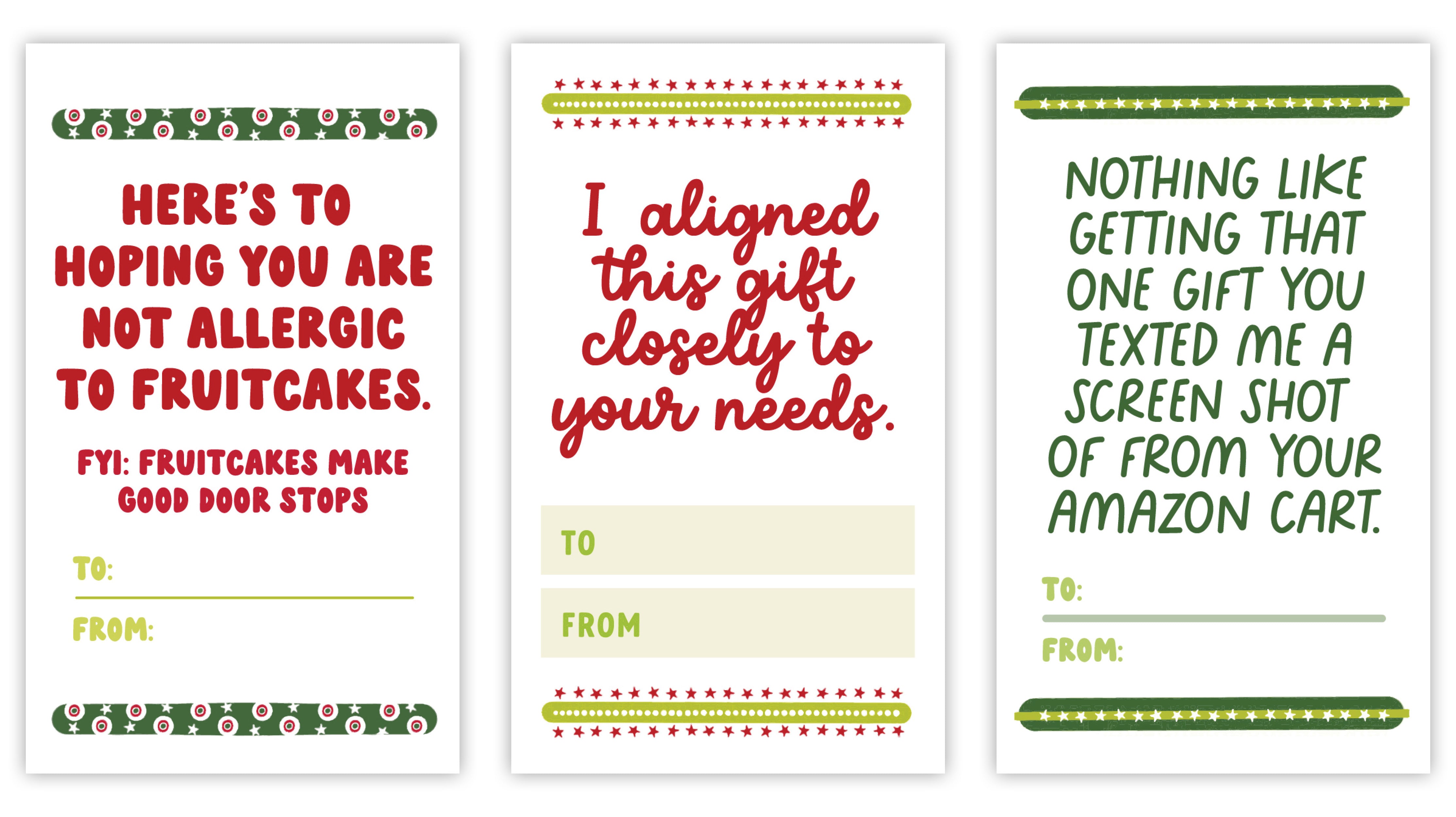 Holiday Gift Card Stickers 9