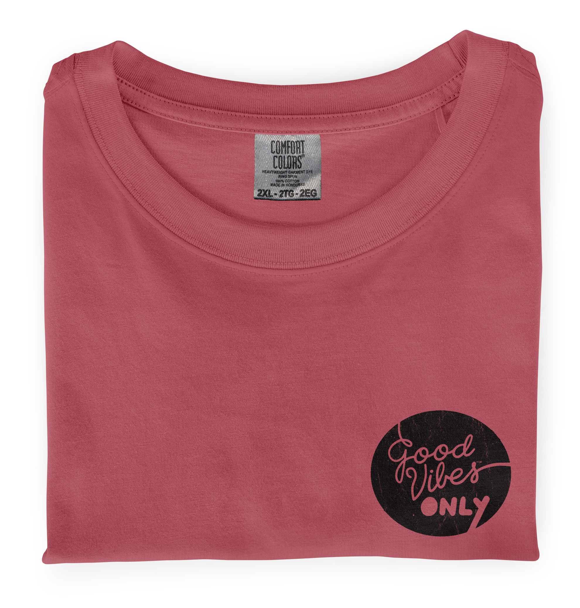 Good Vibes Only Heart Print T-shirt – P R N T D x P