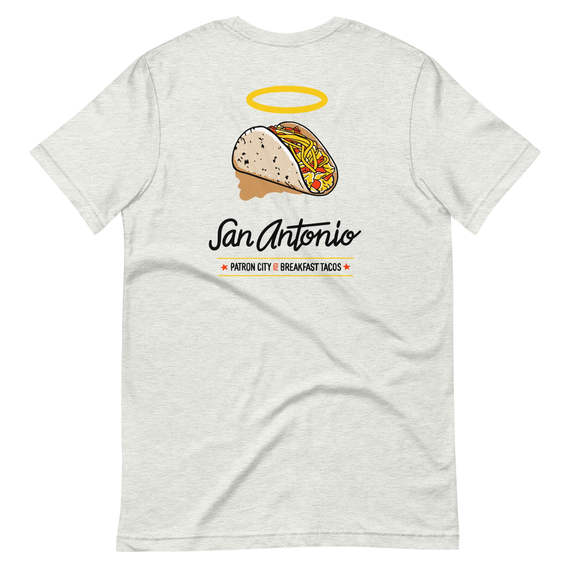 Patron City of Breakfast Tacos T-Shirt Front and Back