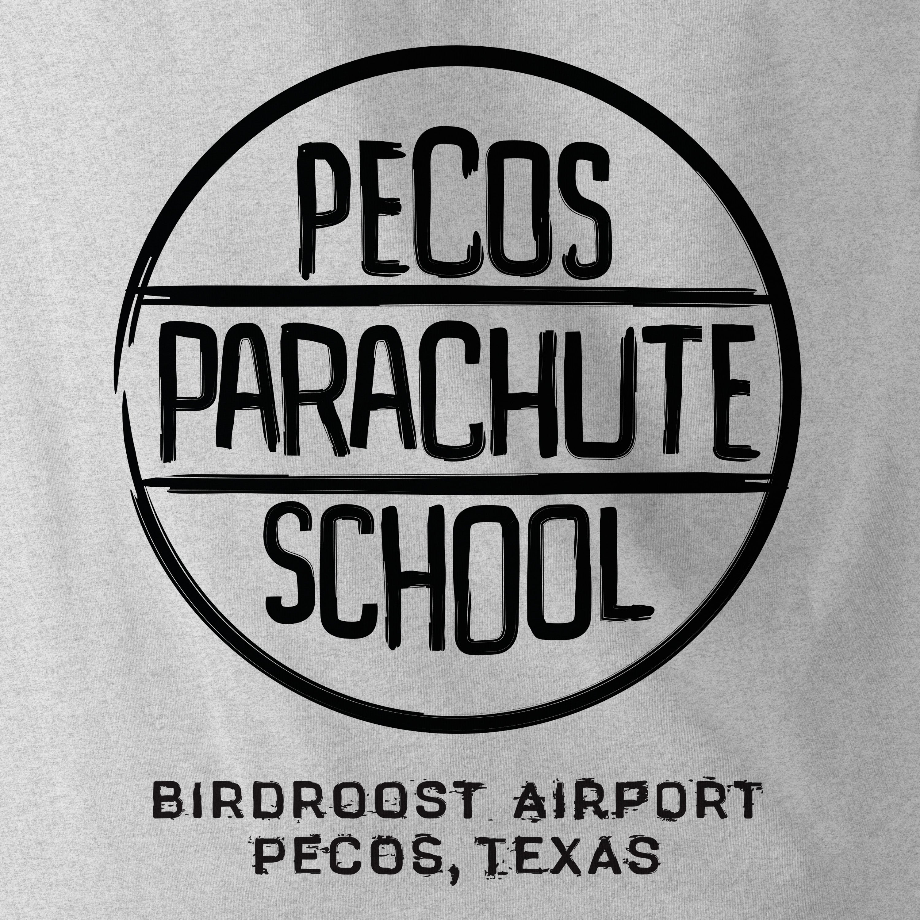 Pecos Parachute School Logo inspired by the movie Fandango