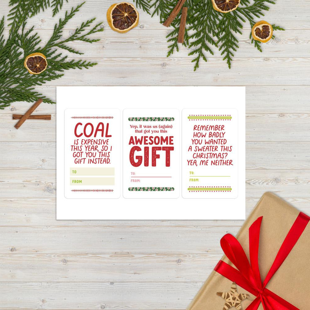 Holiday Gift Tag Stickers 2