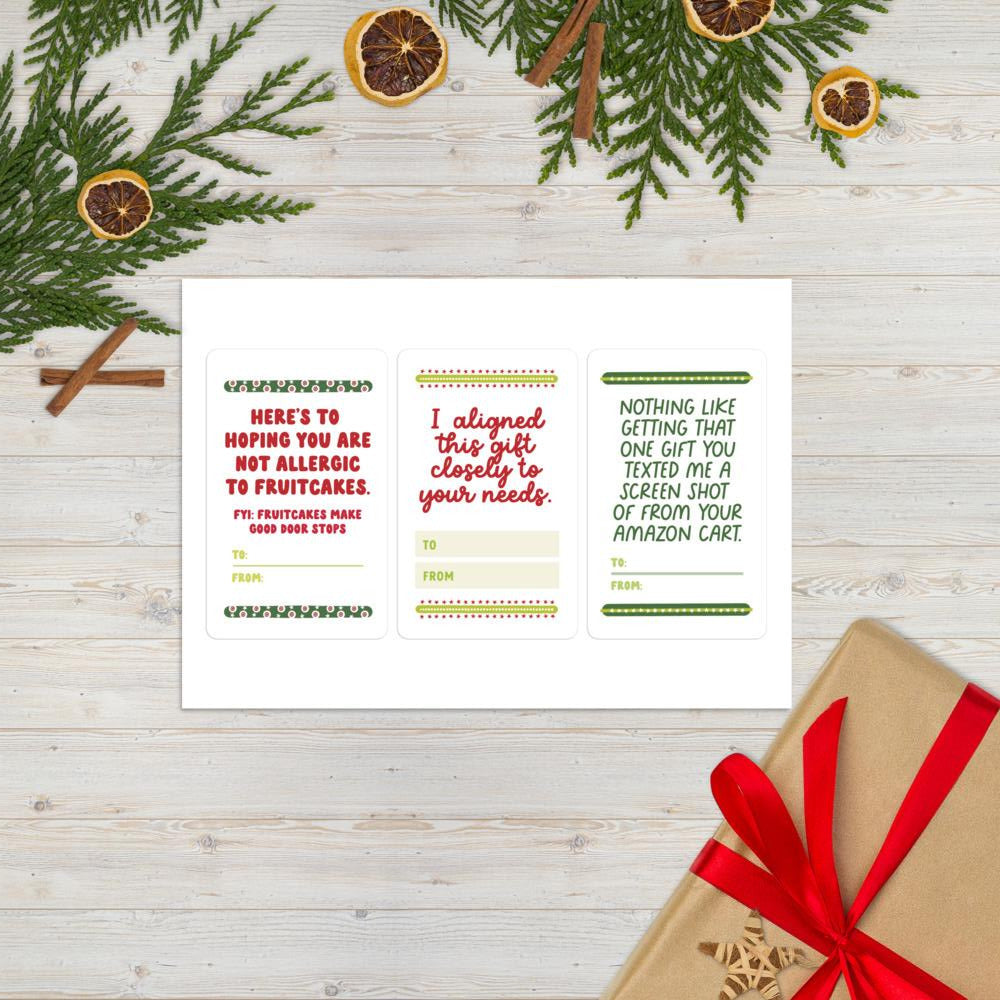 Holiday Gift Card Stickers 9