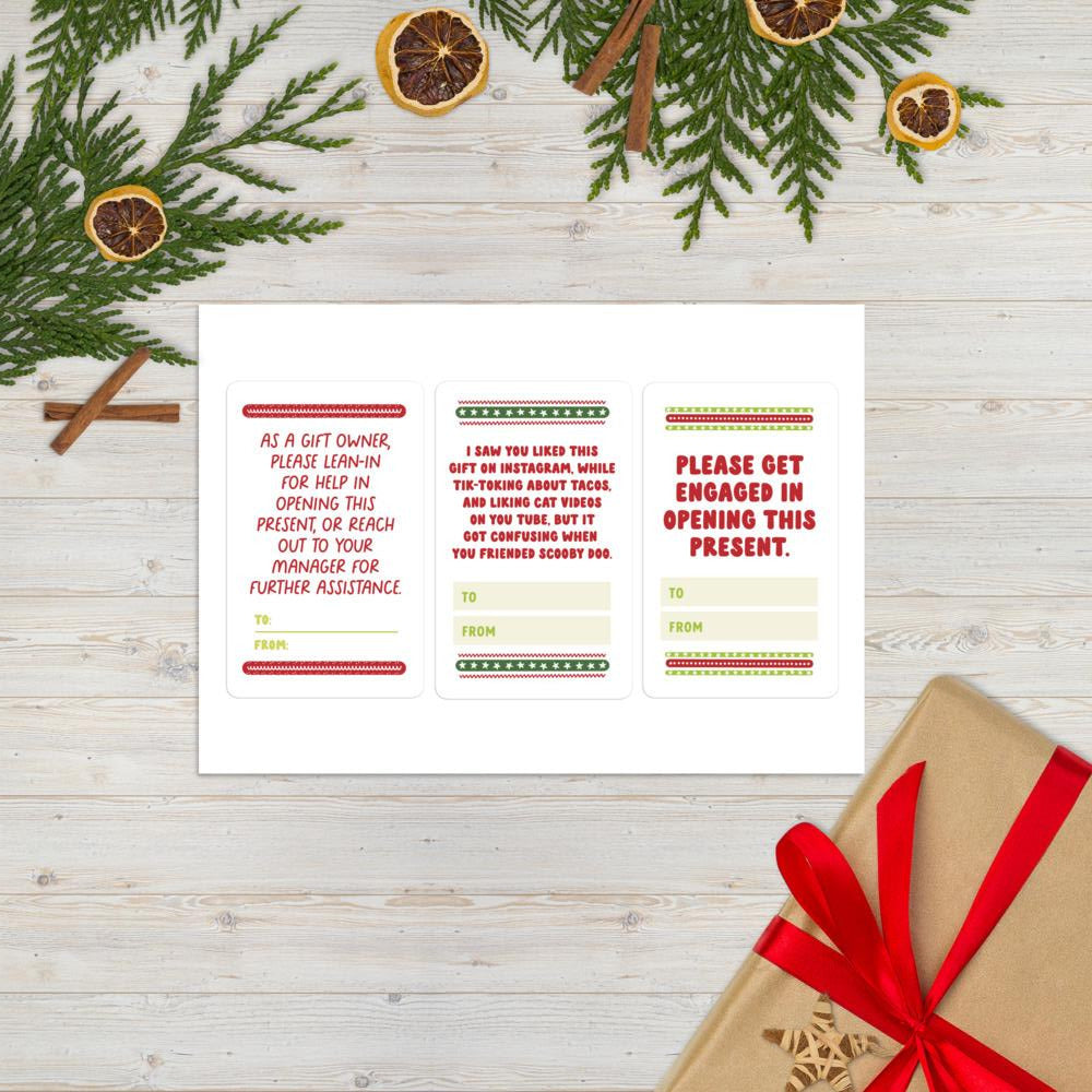 Holiday Gift Tag Stickers 17