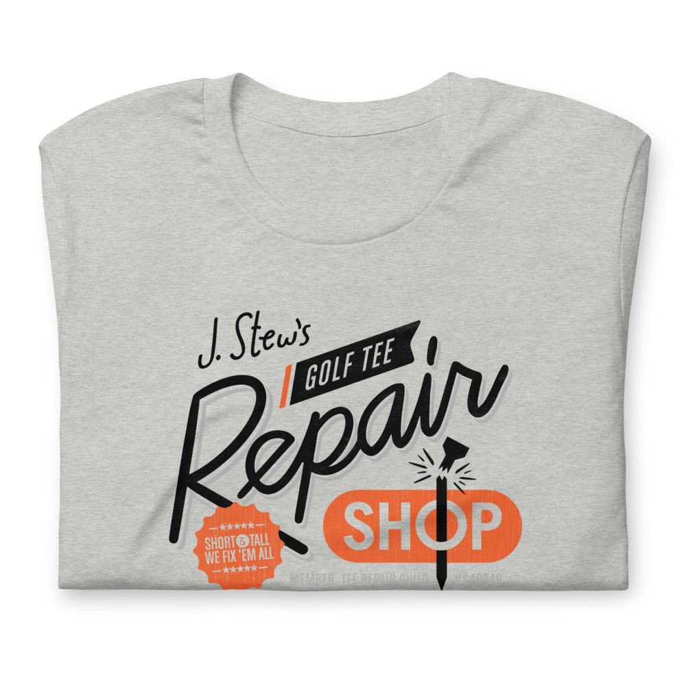 J Stew's Golf Tee Repair Shop Tshirt