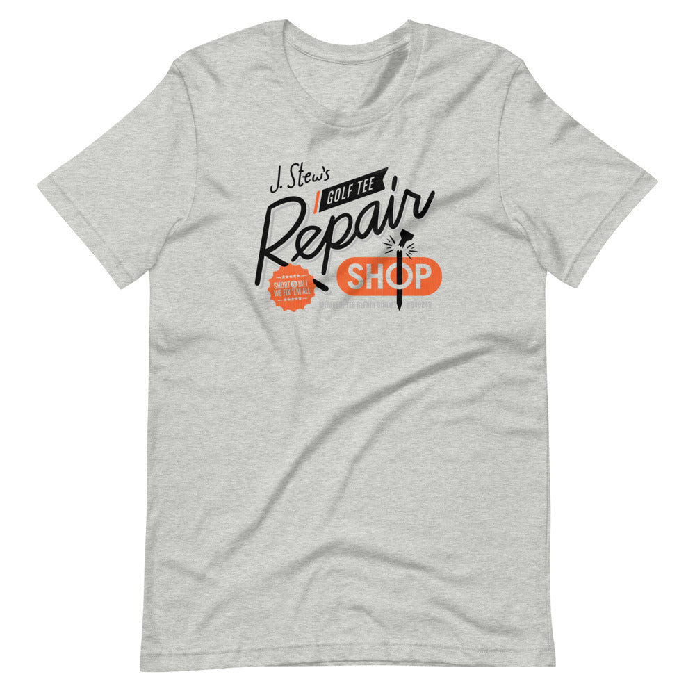 J Stew's Golf Tee Repair Shop Tshirt