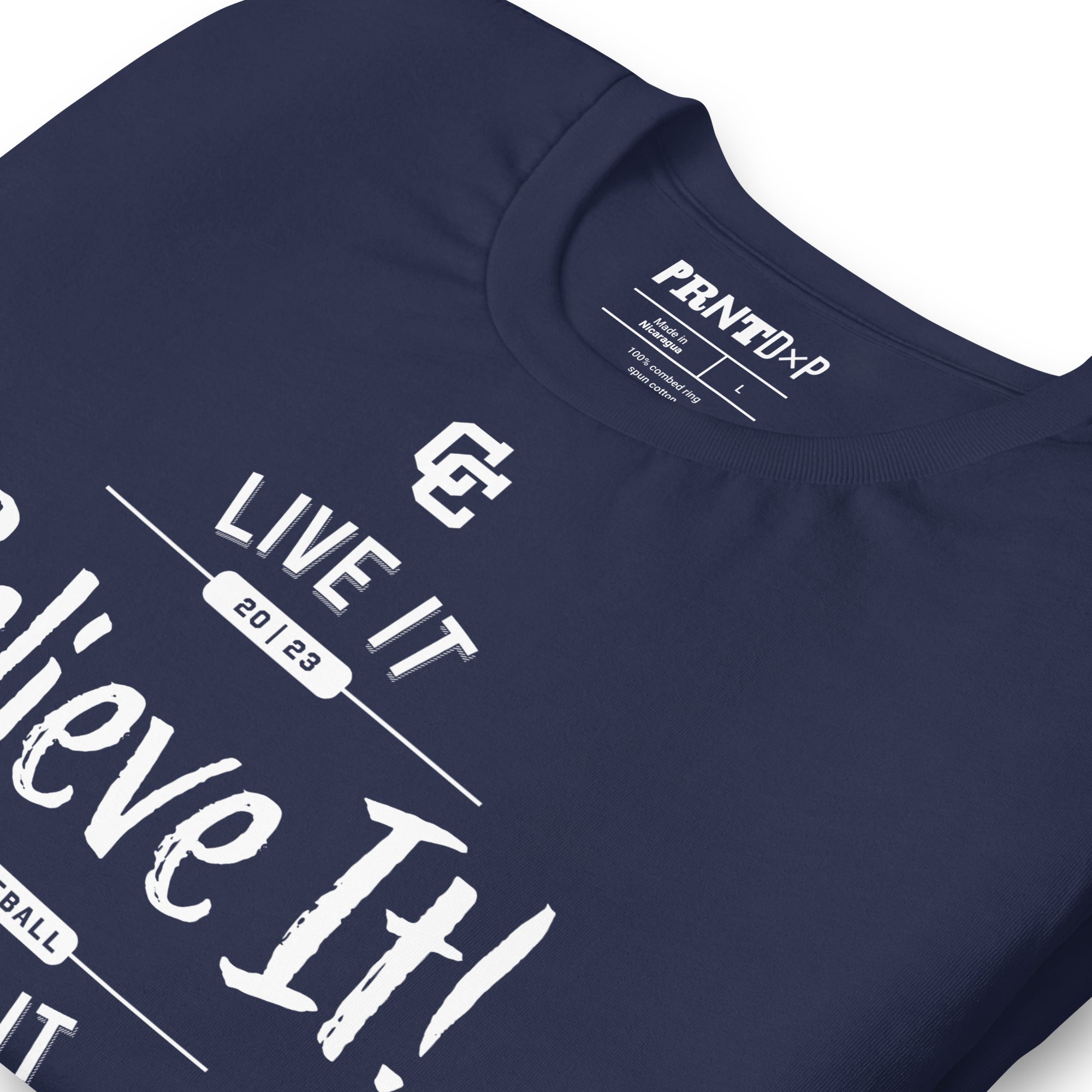 Live It. Love It. Script Navy T-shirt