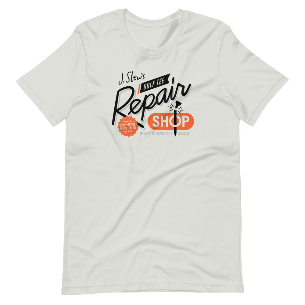 J Stew's Golf Tee Repair Shop Tshirt