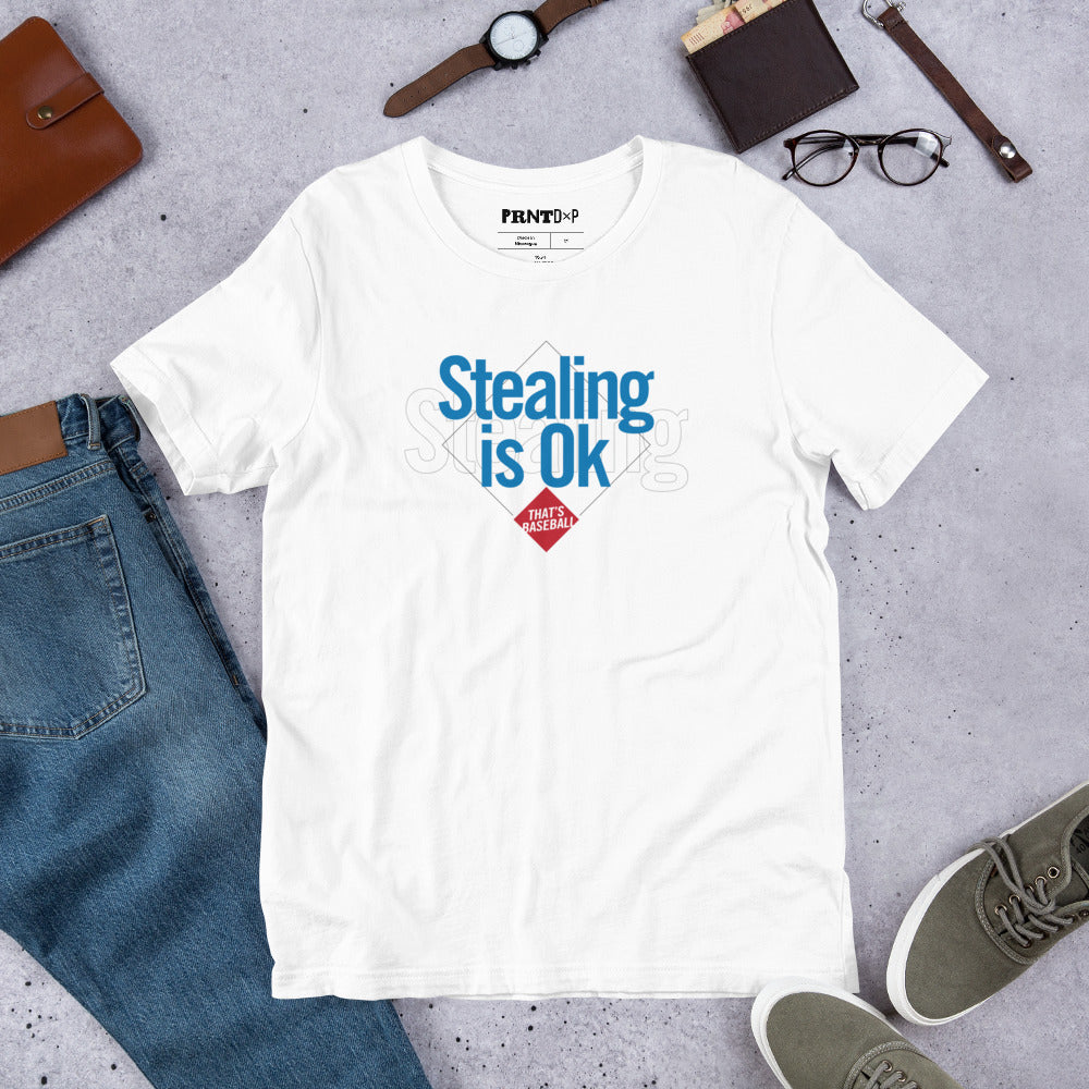 Stealing is Ok Baseball T-shirt