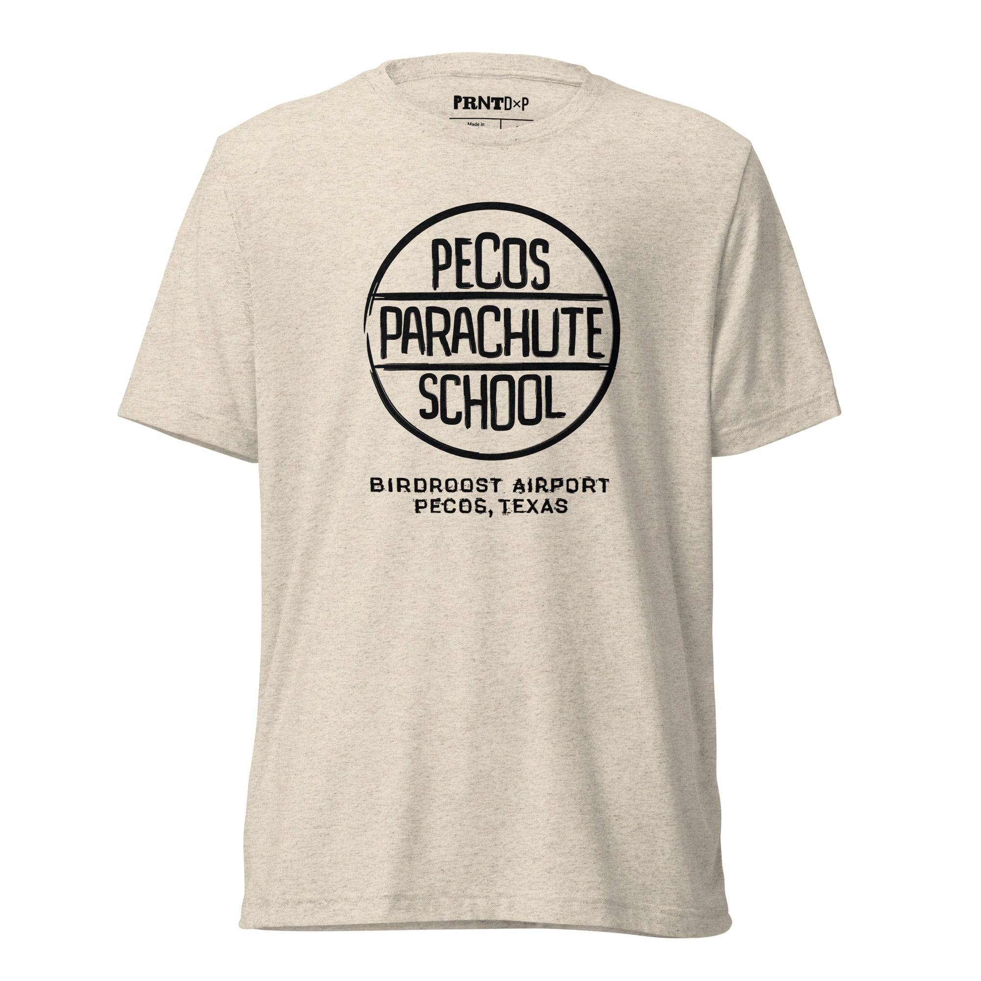 Pecos Parachute School Oatmeal T-Shirt