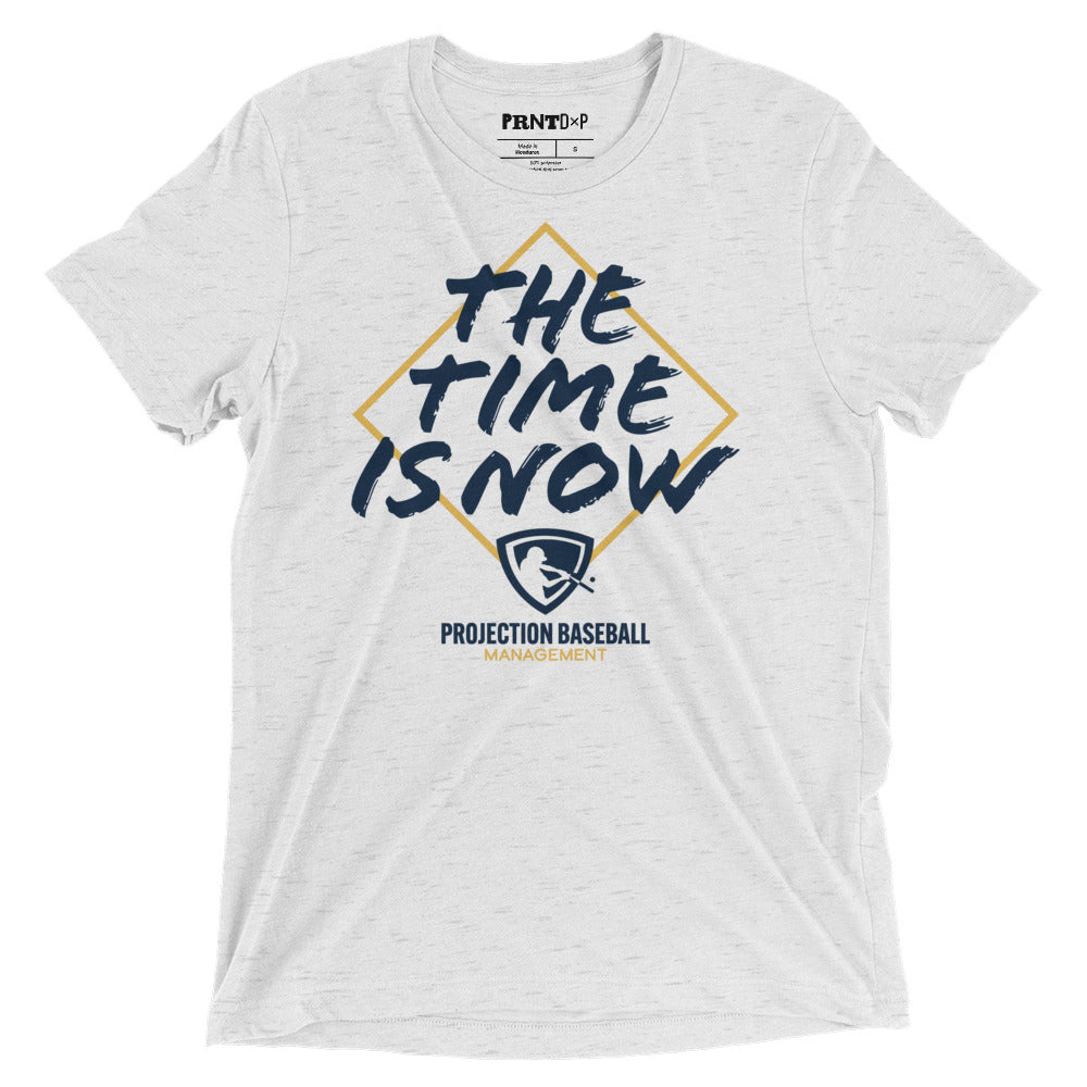 The Time is Now White Flex Unisex T-Shirt